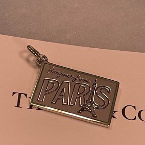 Tiffany & Co. Sterling Silver Paris Charm Post Card